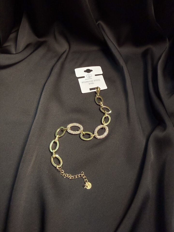 Silver Fiyonk Detaylı Bileklik