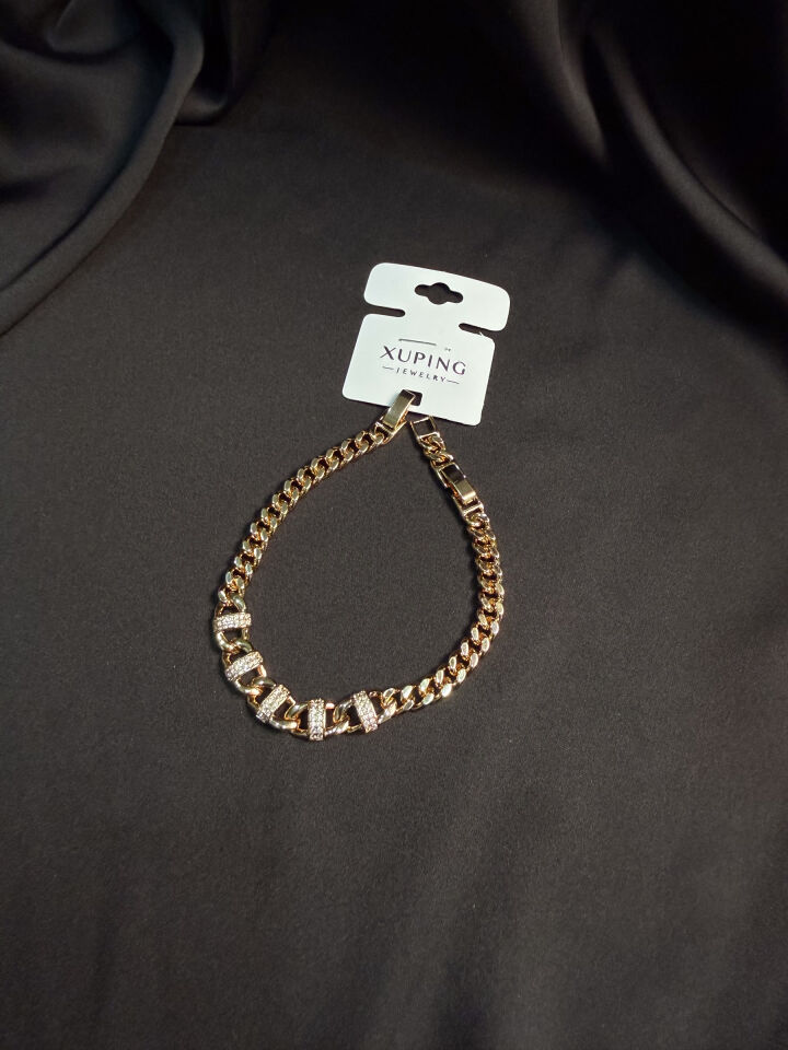 Rose Gold Çapraz Taşlı Gurmet Bileklik